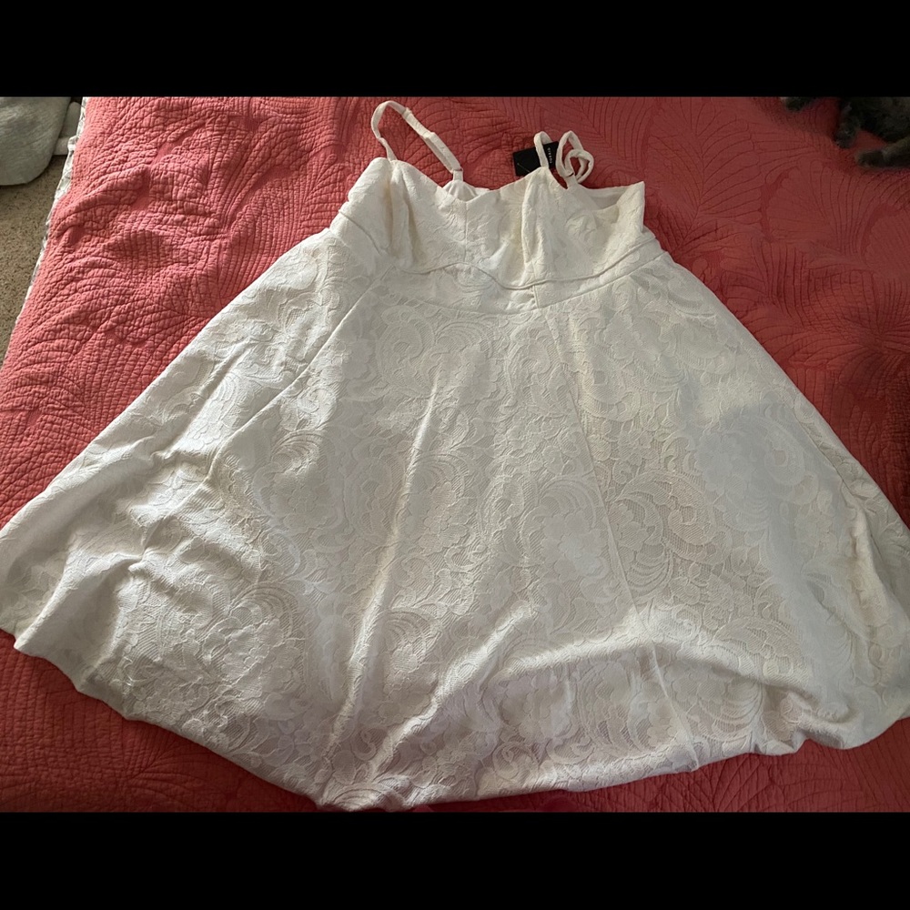 White lace dress